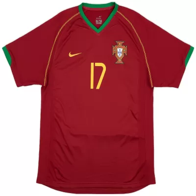 Retro 2006 World Cup C.Ronaldo #17 Portugal Home Soccer Jersey - Pro Jersey Shop