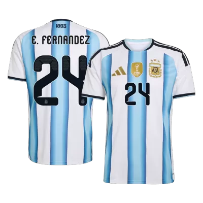 Argentina E. FERNANDEZ #24 Home Soccer Fan Jersey World Cup 2026 - Pro Jersey Shop