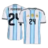 Argentina E. FERNANDEZ #24 Home Soccer Match Jersey World Cup 2026 - Pro Jersey Shop