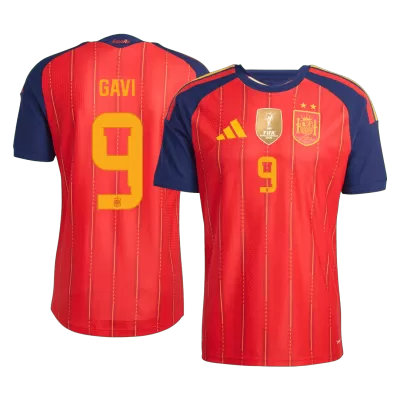 Spain GAVI #9 Champion Home Soccer Match Jersey World Cup 2026 - Pro Jersey Shop