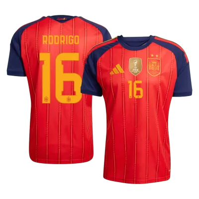Spain RODRIGO #16 Champion Edition Home Soccer Fan Jersey World Cup 2026 - Pro Jersey Shop
