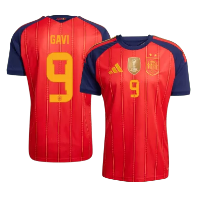 Spain GAVI #9 Champion Edition Home Soccer Fan Jersey World Cup 2026 - Pro Jersey Shop