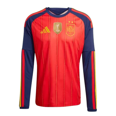 Spain Home Soccer Long Sleeves Fan Jersey World Cup 2026 - Pro Jersey Shop