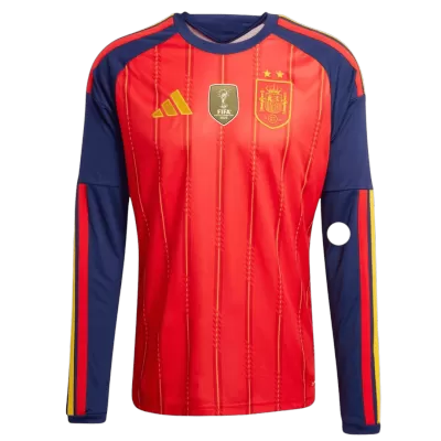 Spain Home Soccer Long Sleeves Fan Jersey World Cup 2026 - Pro Jersey Shop