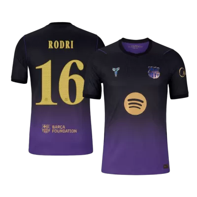 Barcelona RODRI #16 Away Soccer Match Jersey 2026/27 UCL - Pro Jersey Shop