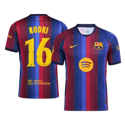 Barcelona RODRI #16 Home Soccer Fan Jersey 2026/27 UCL - Pro Jersey Shop