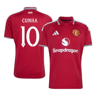 Manchester United CUNHA #10 Home Soccer Fan Jersey 2026/27 UCL - Pro Jersey Shop