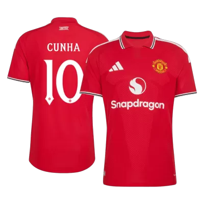 Manchester United CUNHA #10 Home Soccer Match Jersey 2026/27 UCL - Pro Jersey Shop