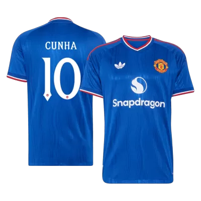 Manchester United CUNHA #10 Away Soccer Match Jersey 2026/27 UCL - Pro Jersey Shop