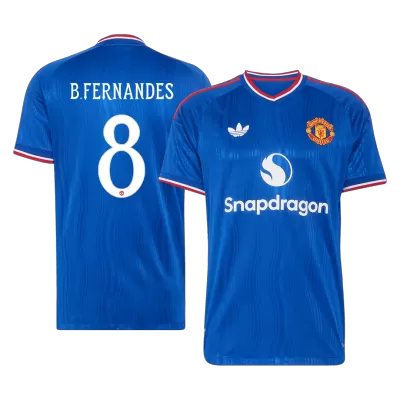 Manchester United B. FERNANDES #8 Away Soccer Match Jersey 2026/27 UCL - Pro Jersey Shop