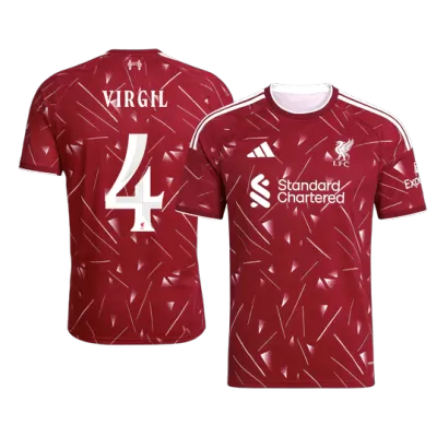 Liverpool VIRGIL #4 Home Soccer Fan Jersey 2026/27 UCL - Pro Jersey Shop