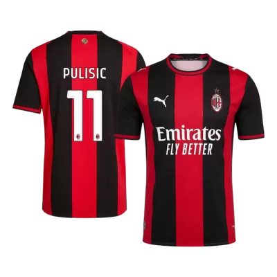 AC Milan PULISIC #11 Home Soccer Match Jersey 2026/27 - Pro Jersey Shop